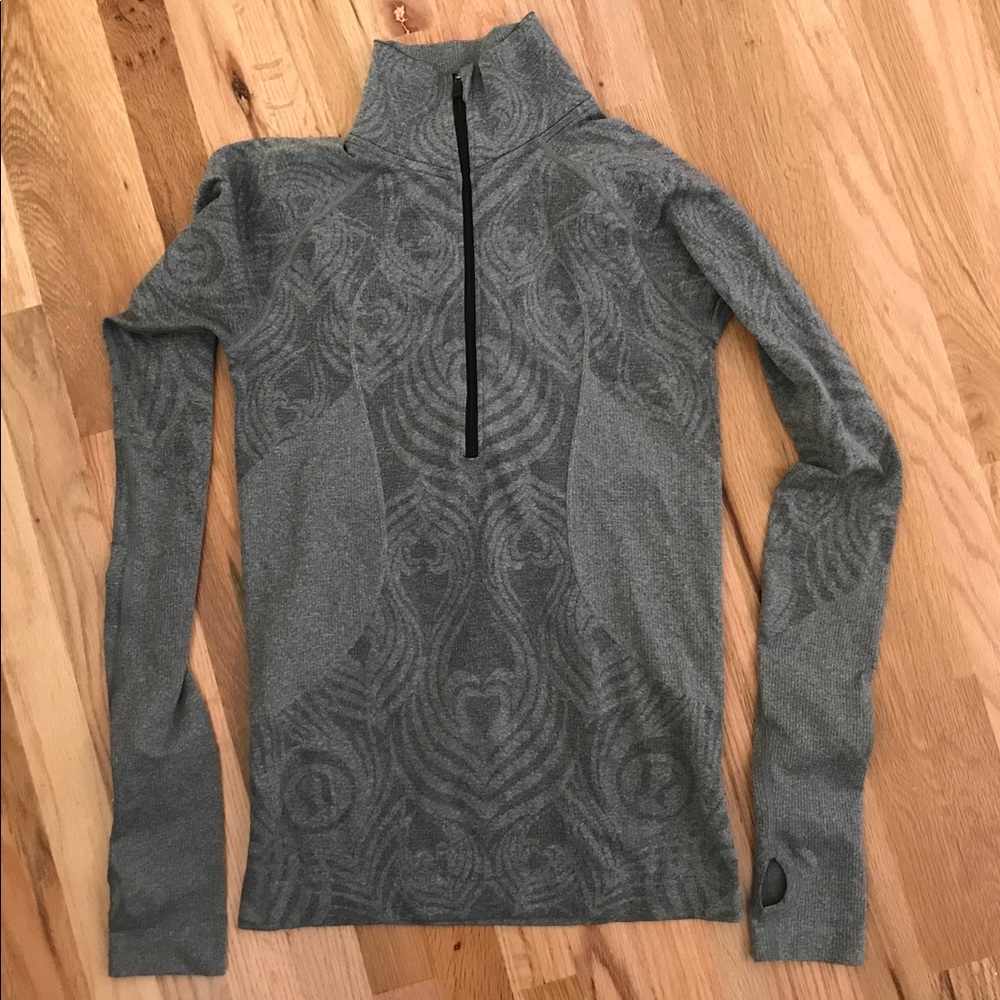 lululemon athletica Swiftly Heather Gray Long Sleeve Top
